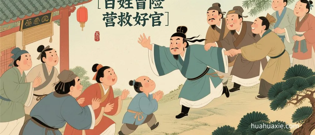 百姓冒险营救好官