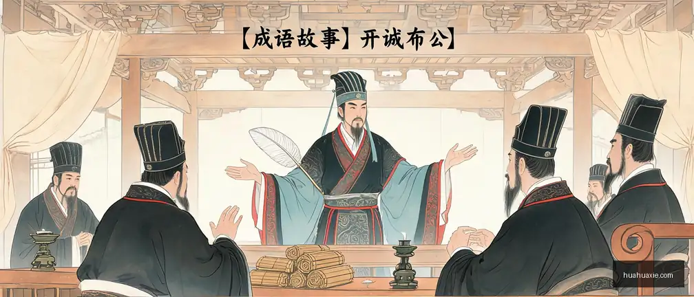 【成语故事】开诚布公