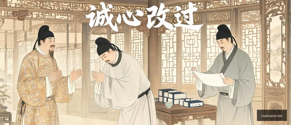 【传统文化】诚心改过