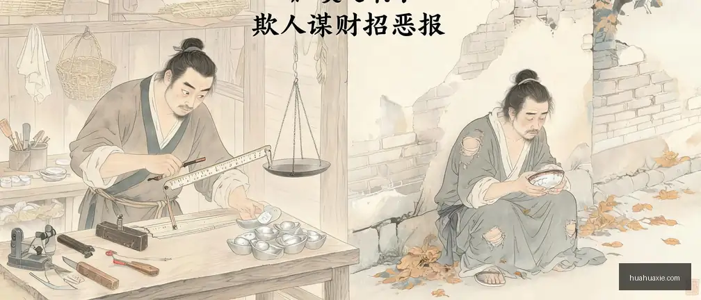 【传统文化】奸巧天不容　欺人谋财招恶报