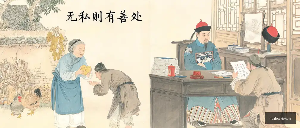 传统文化：无私则有善处