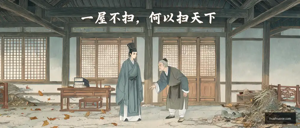 【传统文化】 一屋不扫，何以扫天下