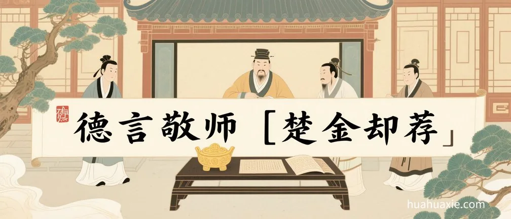 德言敬师　楚金却荐