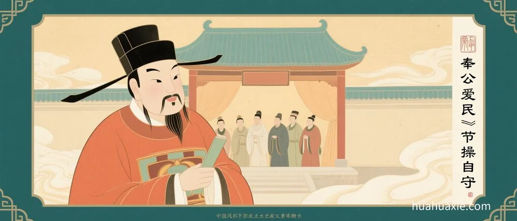奉公爱民　节操自守