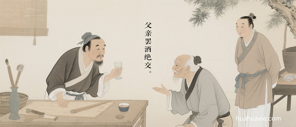 父亲罢酒绝交