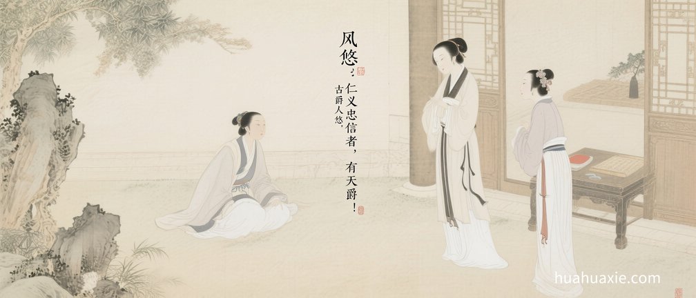 古风悠悠：仁义忠信者，有天爵！