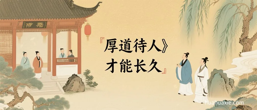 厚道待人　才能长久