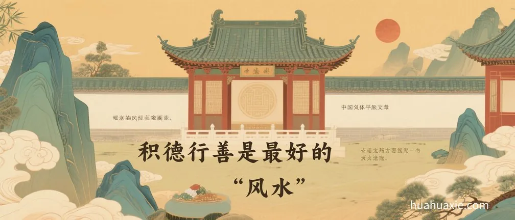 积德行善是最好的“风水”
