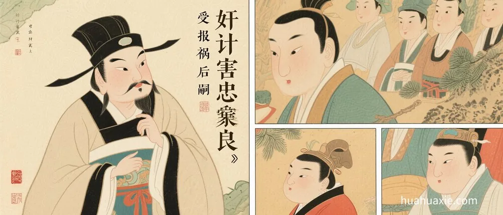 奸计害忠良　受报祸后嗣
