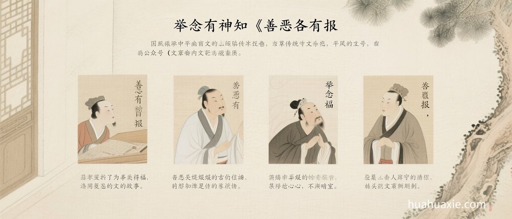 举念有神知　善恶各有报