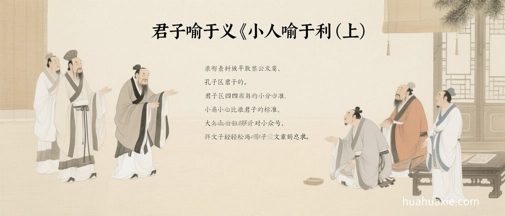 君子喻于义　小人喻于利（上）