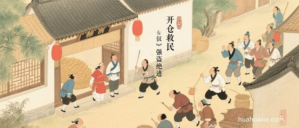 开仓救民　强盗绝迹