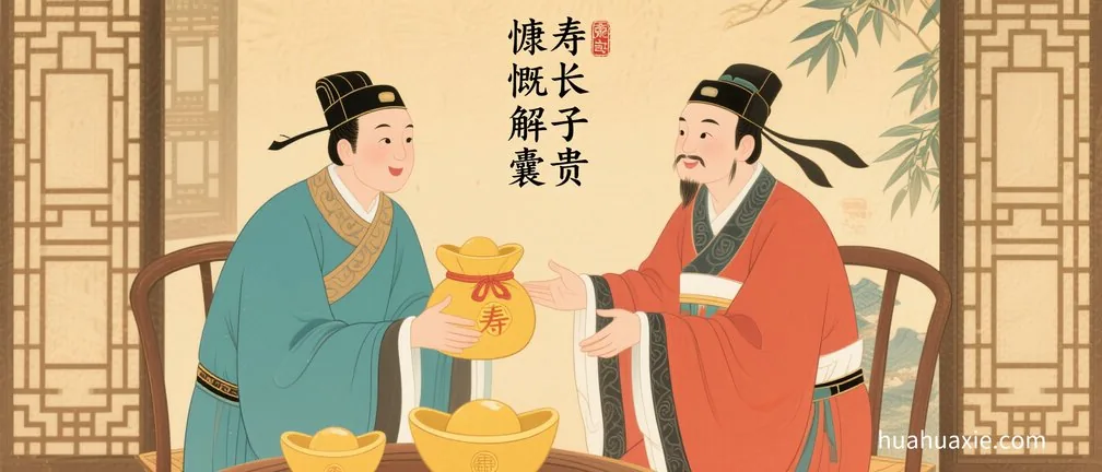 慷慨解囊，寿长子贵