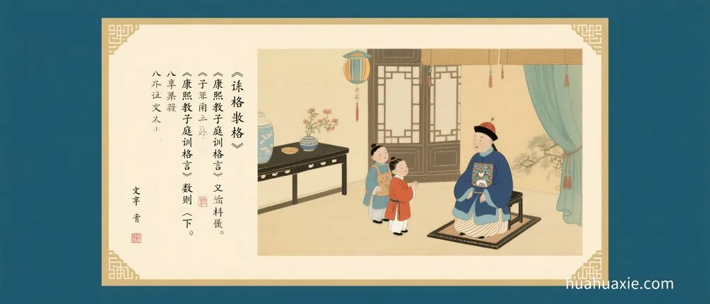 《康熙教子庭训格言》数则（下）