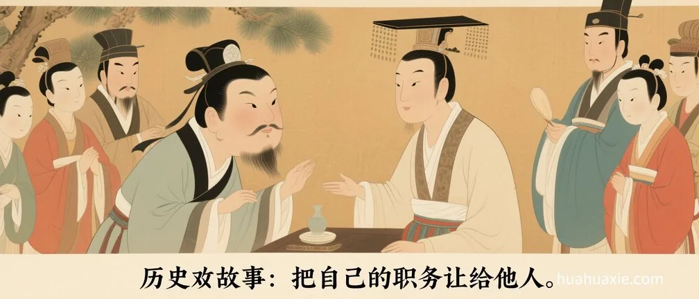 历史故事：把自己的职务让给他人