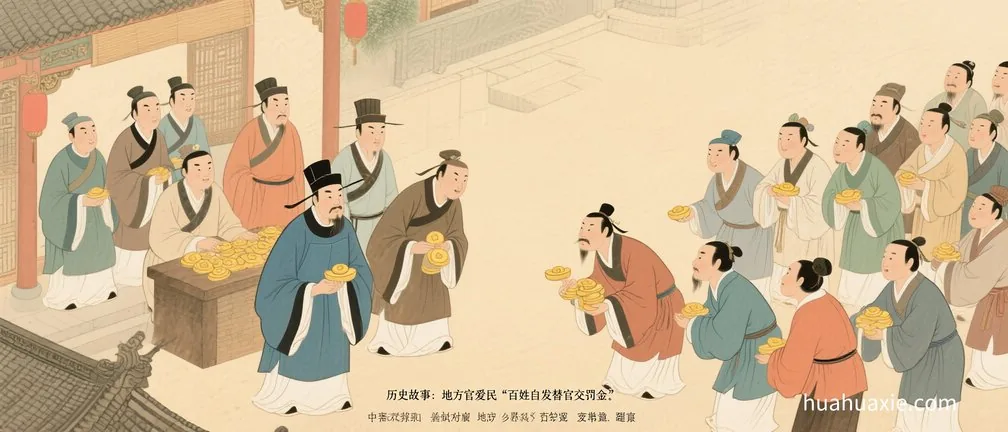 历史故事：地方官爱民　百姓自发替官交罚金
