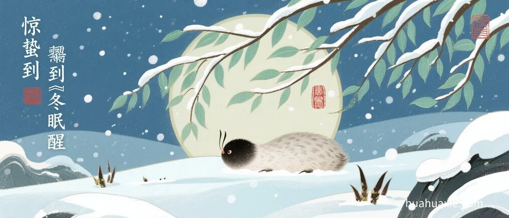 惊蛰到　冬眠醒