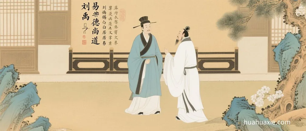 刘禹锡与白居易崇德尚道