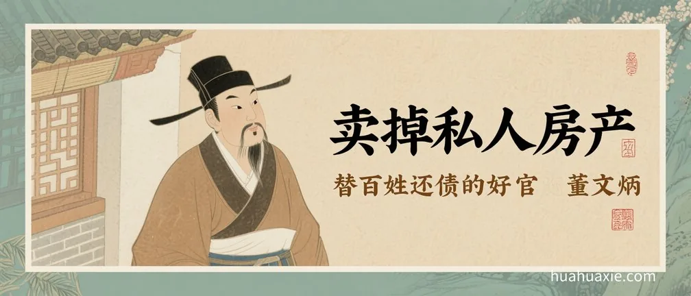 卖掉私人房产替百姓还债的好官董文炳