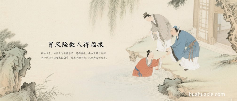 冒风险救人得福报