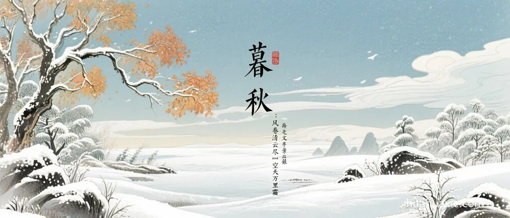 暮秋“霜降”：风卷清云尽　空天万里霜