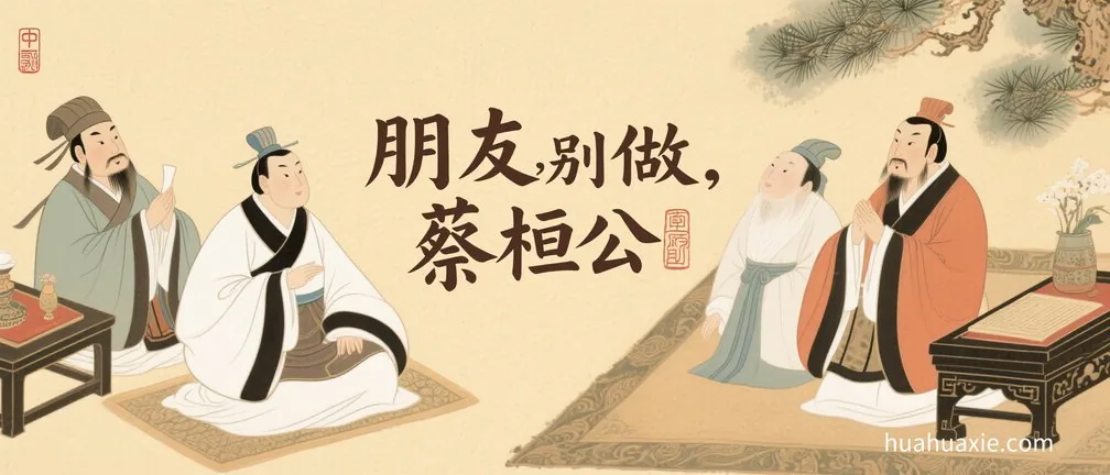 朋友，别做蔡桓公