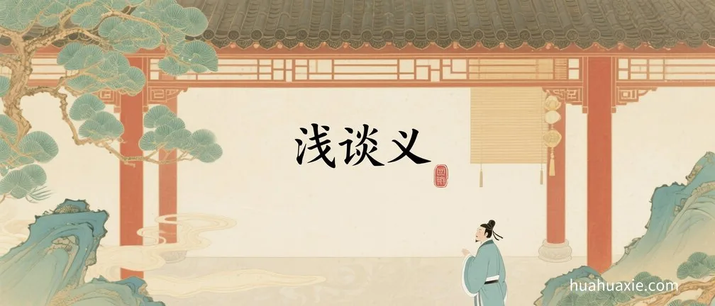 浅谈义