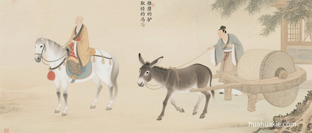 取经的马与推磨的驴