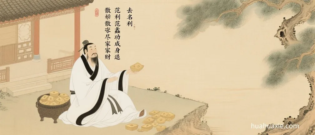 去名利 范蠡功成身退 散尽家财