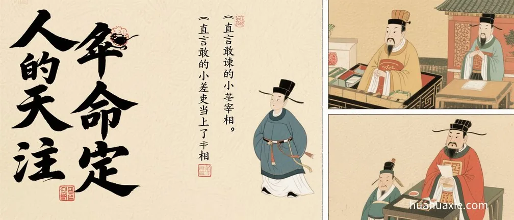 人的命天注定　直言敢谏的小差吏当上了宰相