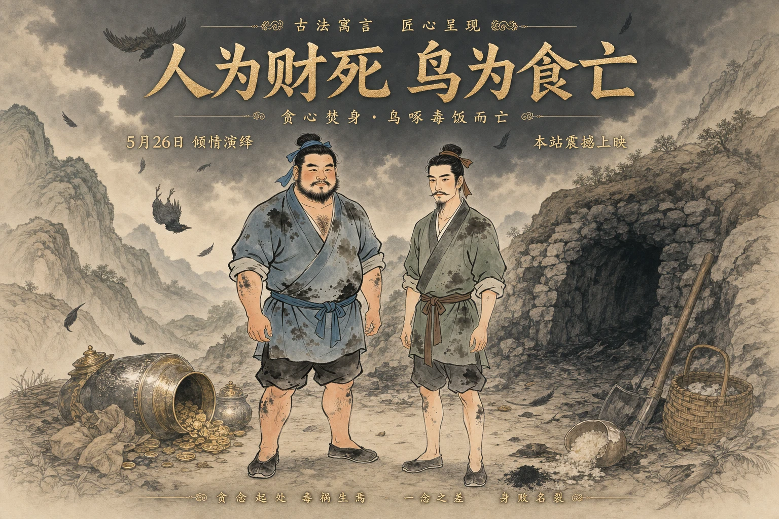 “人为财死、鸟为食亡”的典故