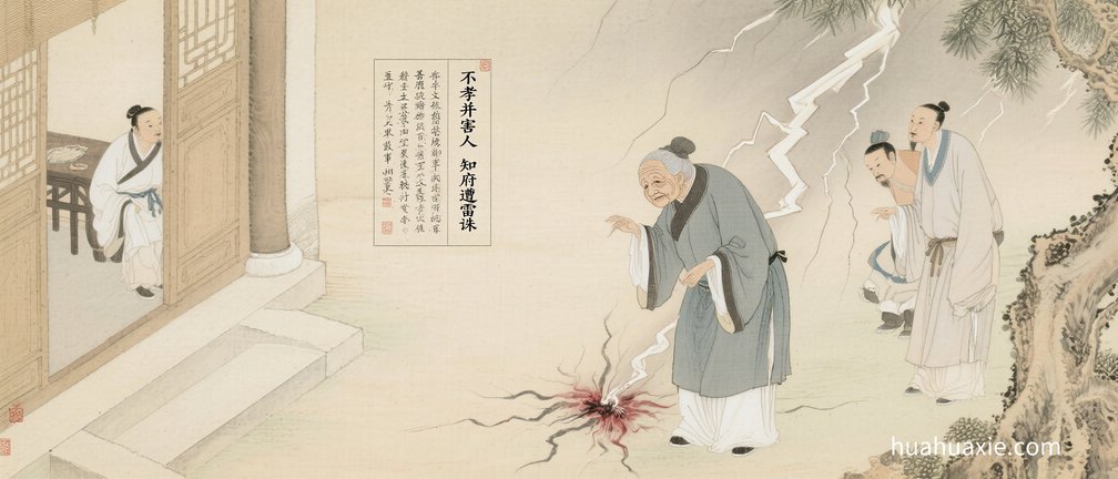 【神传文化】不孝并害人　知府遭雷诛