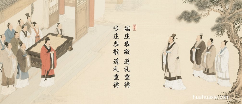 【神传文化】端庄恭敬　遵礼重德