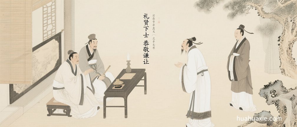 【神传文化】礼贤下士　恭敬谦让