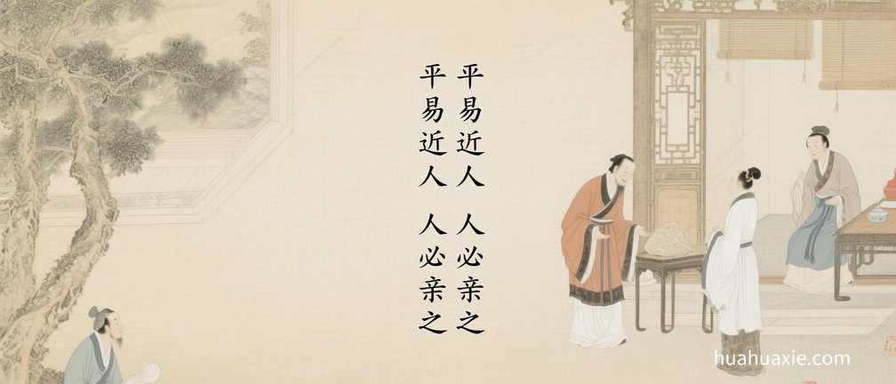 【神传文化】平易近人　人必亲之
