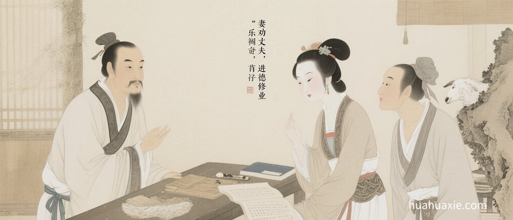 【神传文化】妻劝丈夫，进德修业