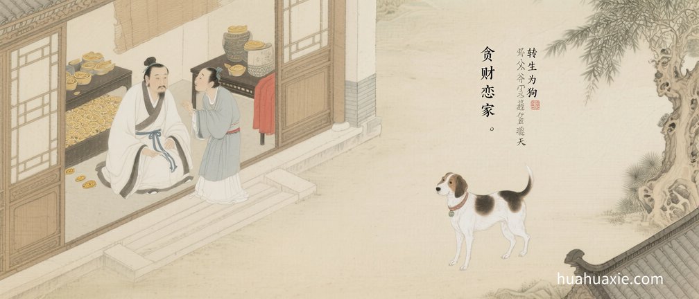 【神传文化】贪财恋家　转生为狗