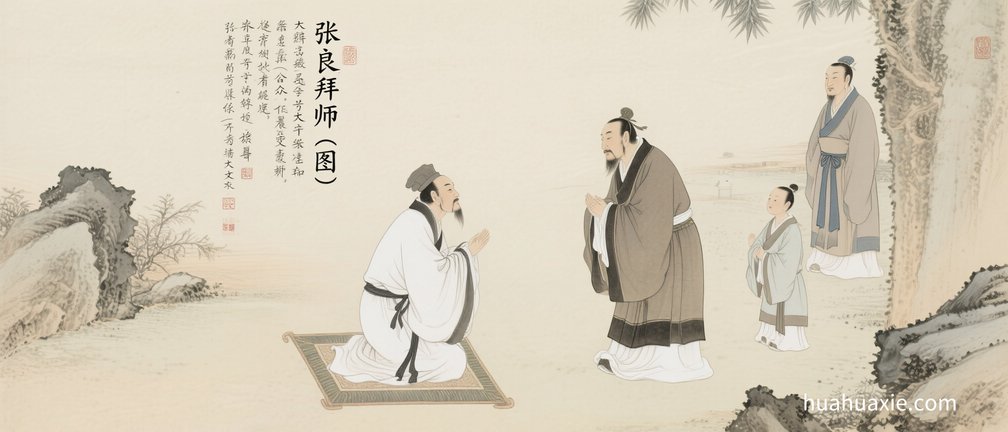 【神传文化】张良拜师（图）
