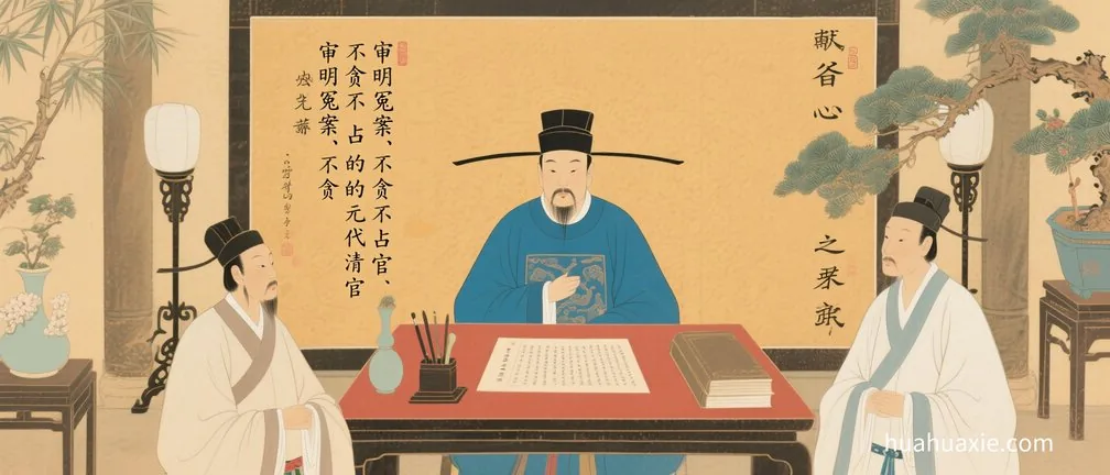 审明冤案、不贪不占的元代清官