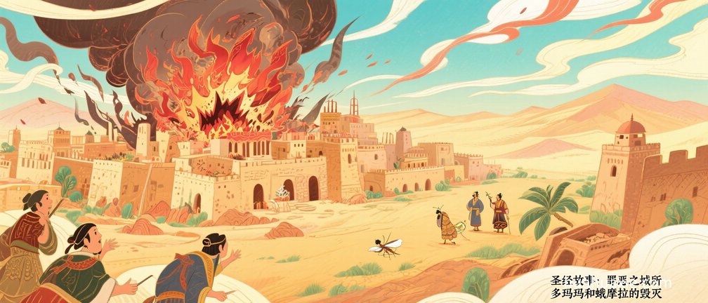 圣经故事：罪恶之城所多玛和蛾摩拉的毁灭