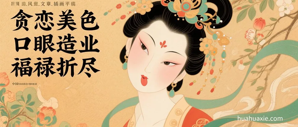 贪恋美色  口眼造业  福禄折尽