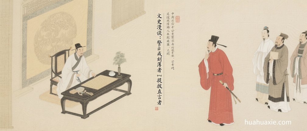 文史漫谈：警戒刻薄者　提拔直言者