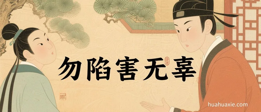 勿陷害无辜