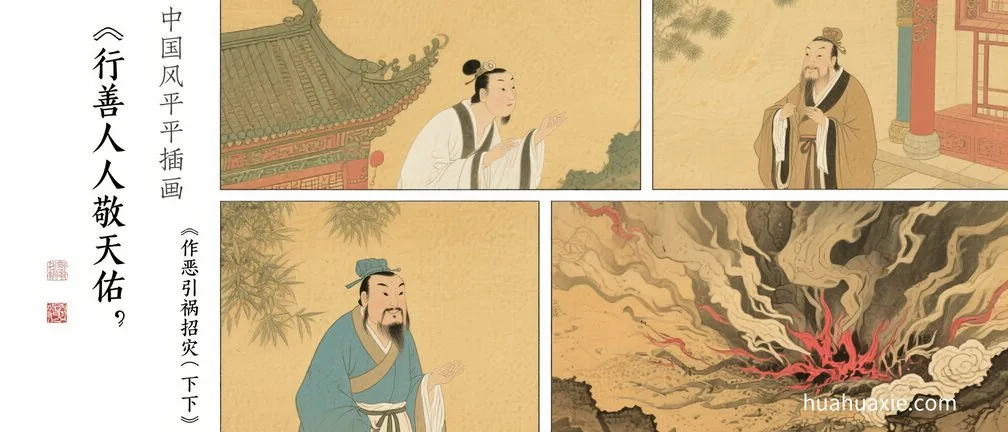 行善人敬天佑　作恶引祸招灾（下）