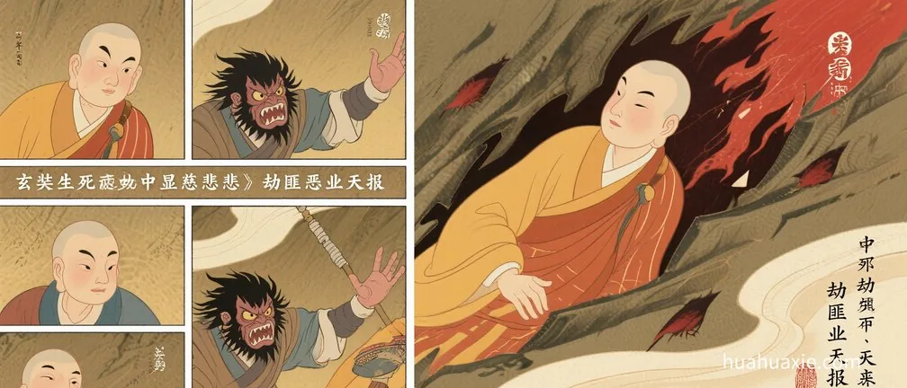 玄奘生死劫中显慈悲　劫匪恶业天报