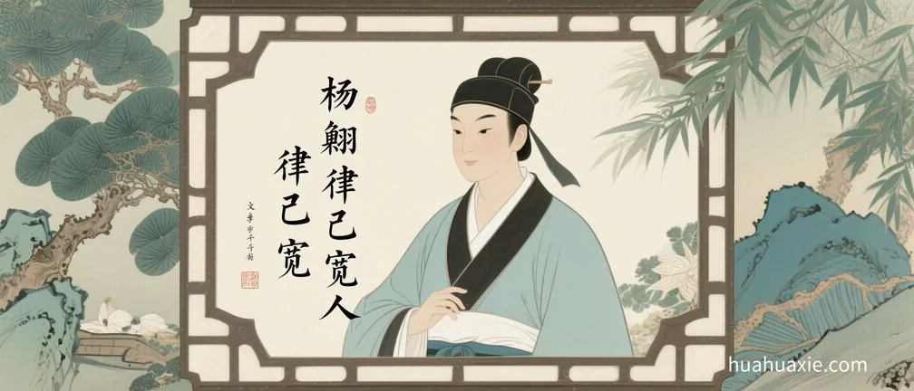 杨翥律己宽人