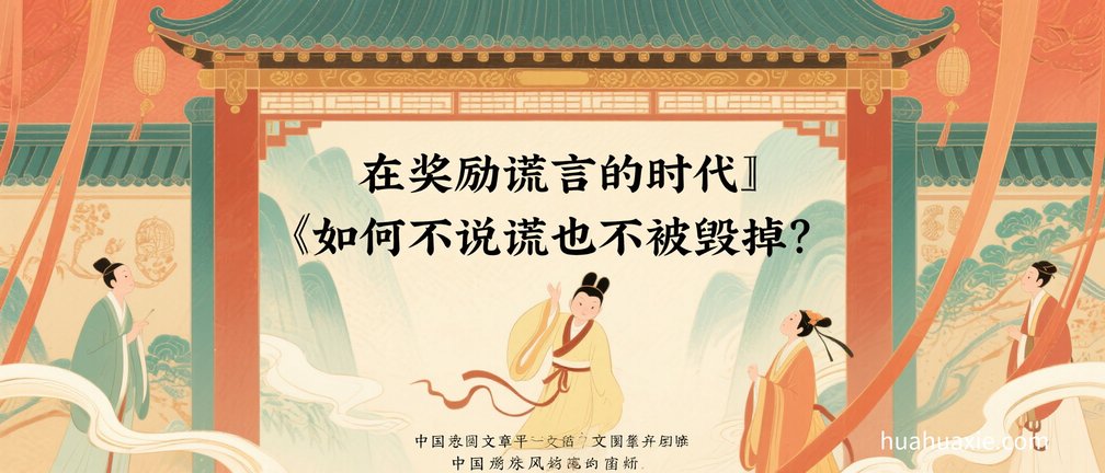 在奖励谎言的时代　如何不说谎也不被毁掉？