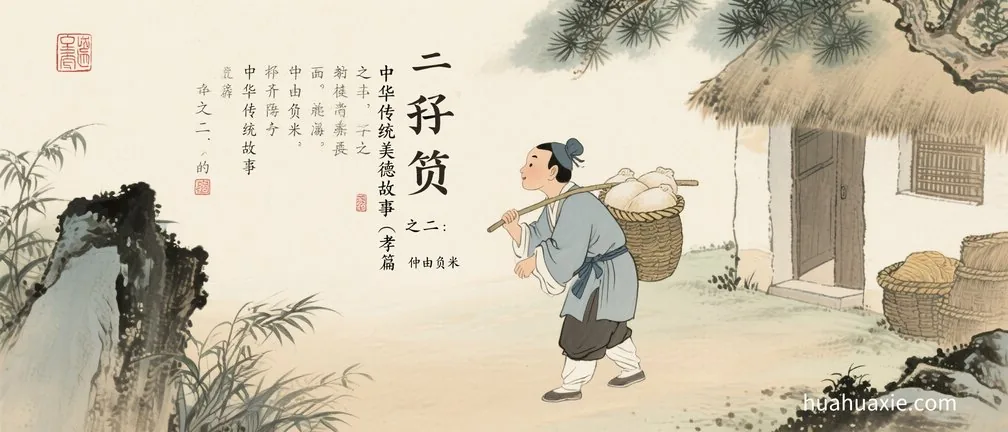 中华传统美德故事（孝篇）之二：仲由负米