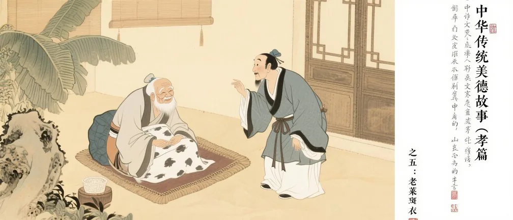 中华传统美德故事（孝篇）之五：老莱斑衣