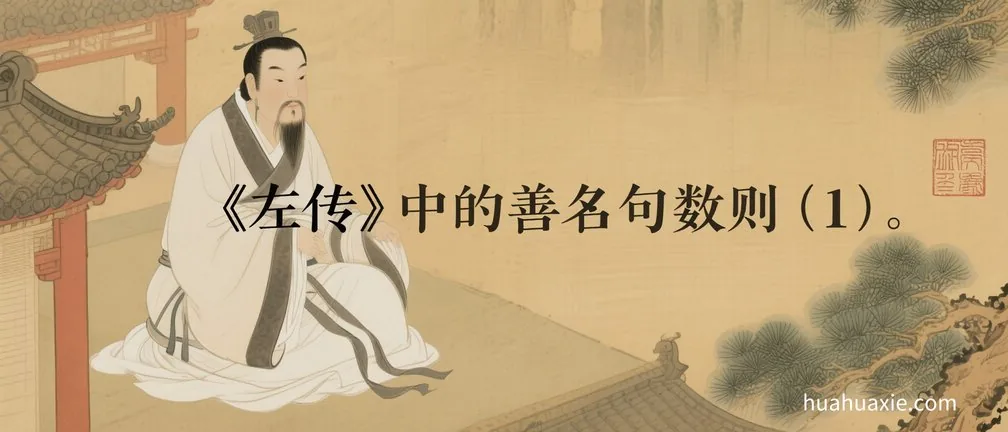 《左传》中的劝善名句数则（1）